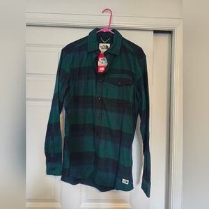 New Northface Flannel Button-up Men's Size Medium